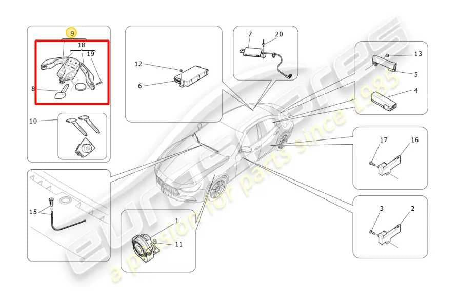 2014-16 Maserati Ghibli S Q4 3.0L Smart Key Keyless Remote Entry Fob Transmitter - Alshned Auto Parts