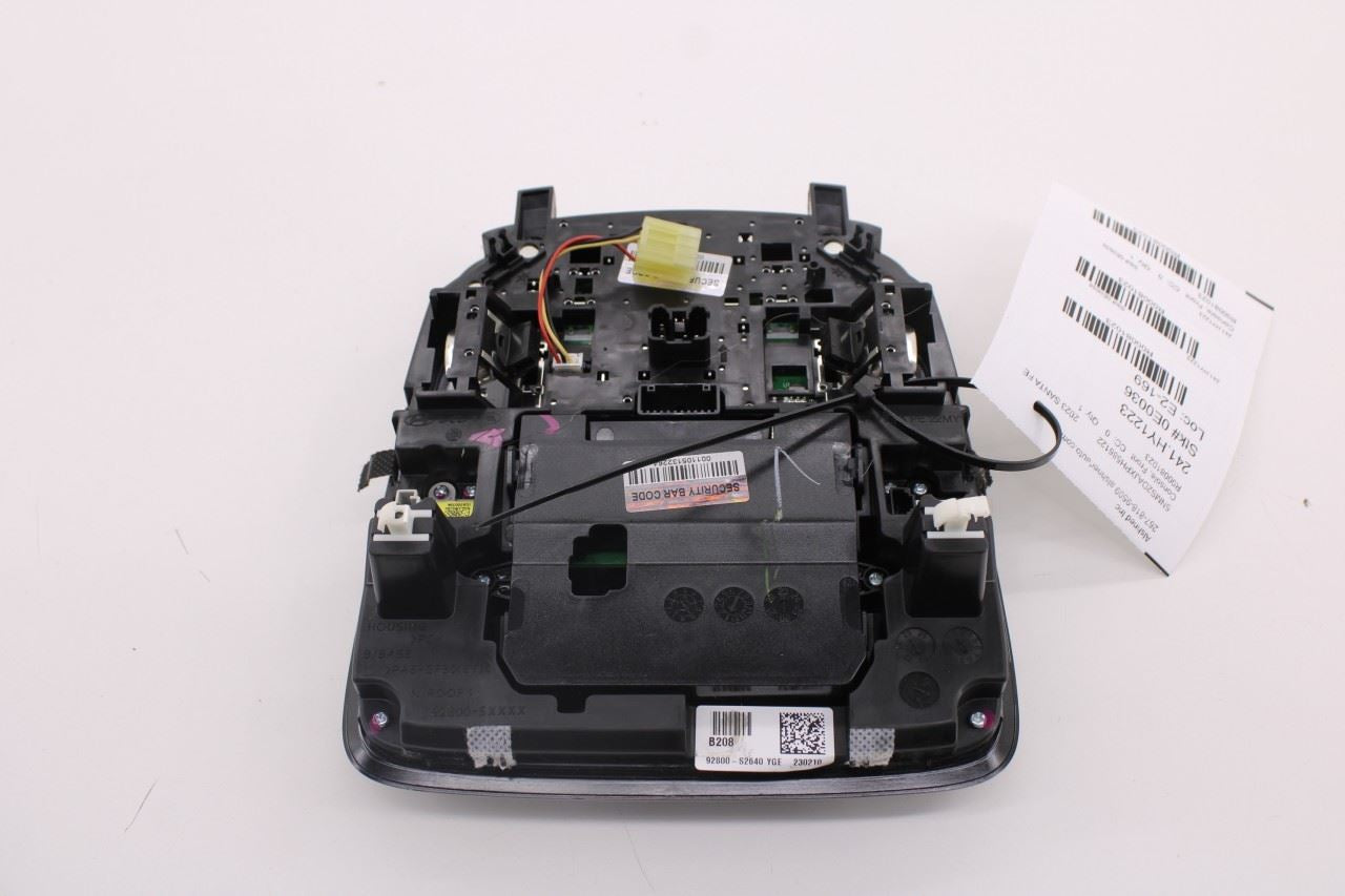 21-23 Hyundai Santa Fe SEL Roof Overhead Console Dome Light Lamp 92800-S2640-YGE5