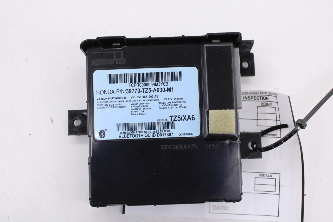 2016-2017 Acura MDX w/Technology Pkg Telematics Communication Control Module OEM5