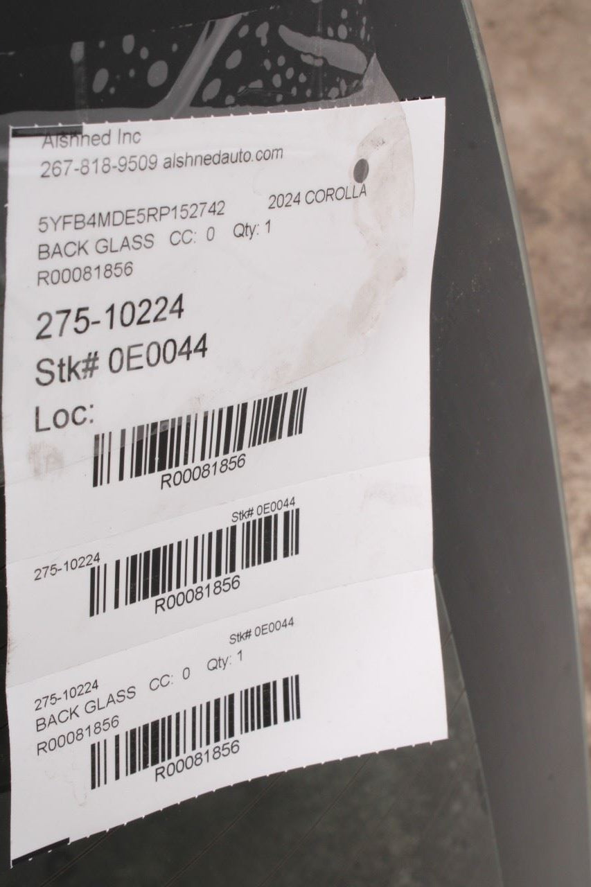 2020-2025 Toyota Corolla LE Sedan Rear Back Window Glass 6480102280 OEM10