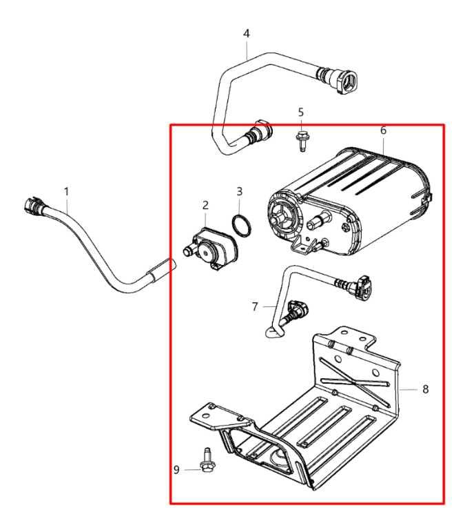 12-18 Jeep Wrangler 3.6L AWD Fuel Vapor Evaporator Emission Canister 68072074AC1
