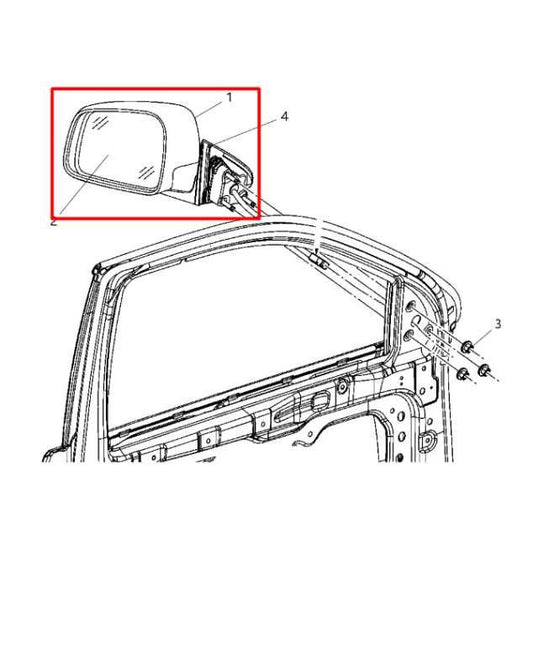 11-21 Jeep Grand Cherokee Limited 3.6L 4WD Passenger Right Side Rear View Mirror - Alshned Auto Parts