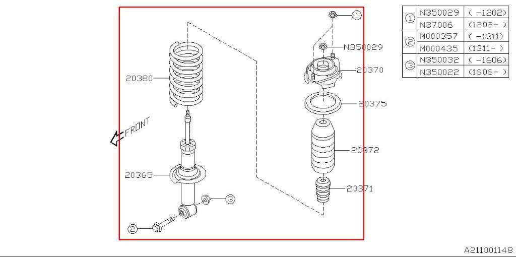 15-16 Subaru Impreza Sport Premium 2L AWD Rear Right Side Shock Strut Absorber1