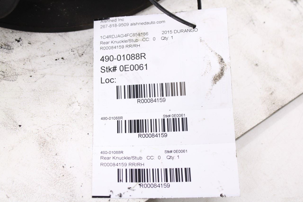 2011-2015 Dodge Durango SXT Rear Right Side Spindle Knuckle Hub 4877102AD OEM - Alshned Auto Parts