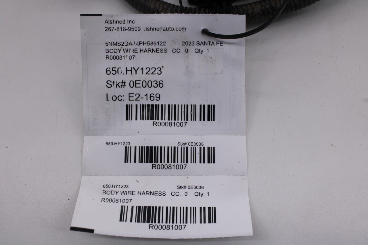 2021-2023 Hyundai Santa Fe SEL Rear Bumper Wire Wiring Harness 91880-S2510 OEM11