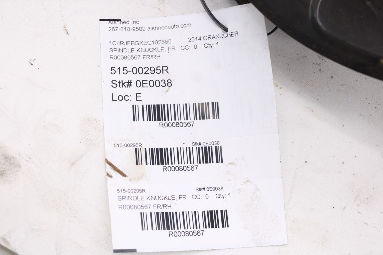 11-15 Jeep Grand Cherokee Limited 3.6L 4WD Front Right Side Spindle Knuckle Hub12