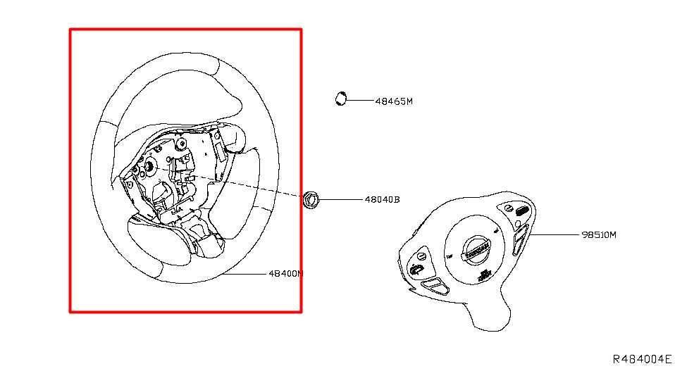 15-19 Nissan Sentra SV 1.8L FWD Steering Wheel w/ Leather Cover 48430-4FY0A OEM - Alshned Auto Parts