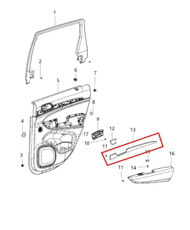 2014-21 Jeep Grand Cherokee Summit Front Rear RH LH Side Door Applique Panel Set - Alshned Auto Parts