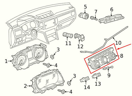18-20 Volkswagen Atlas S AC Heater Temperature Climate Control 3CN907426DWZU OEM - Alshned Auto Parts