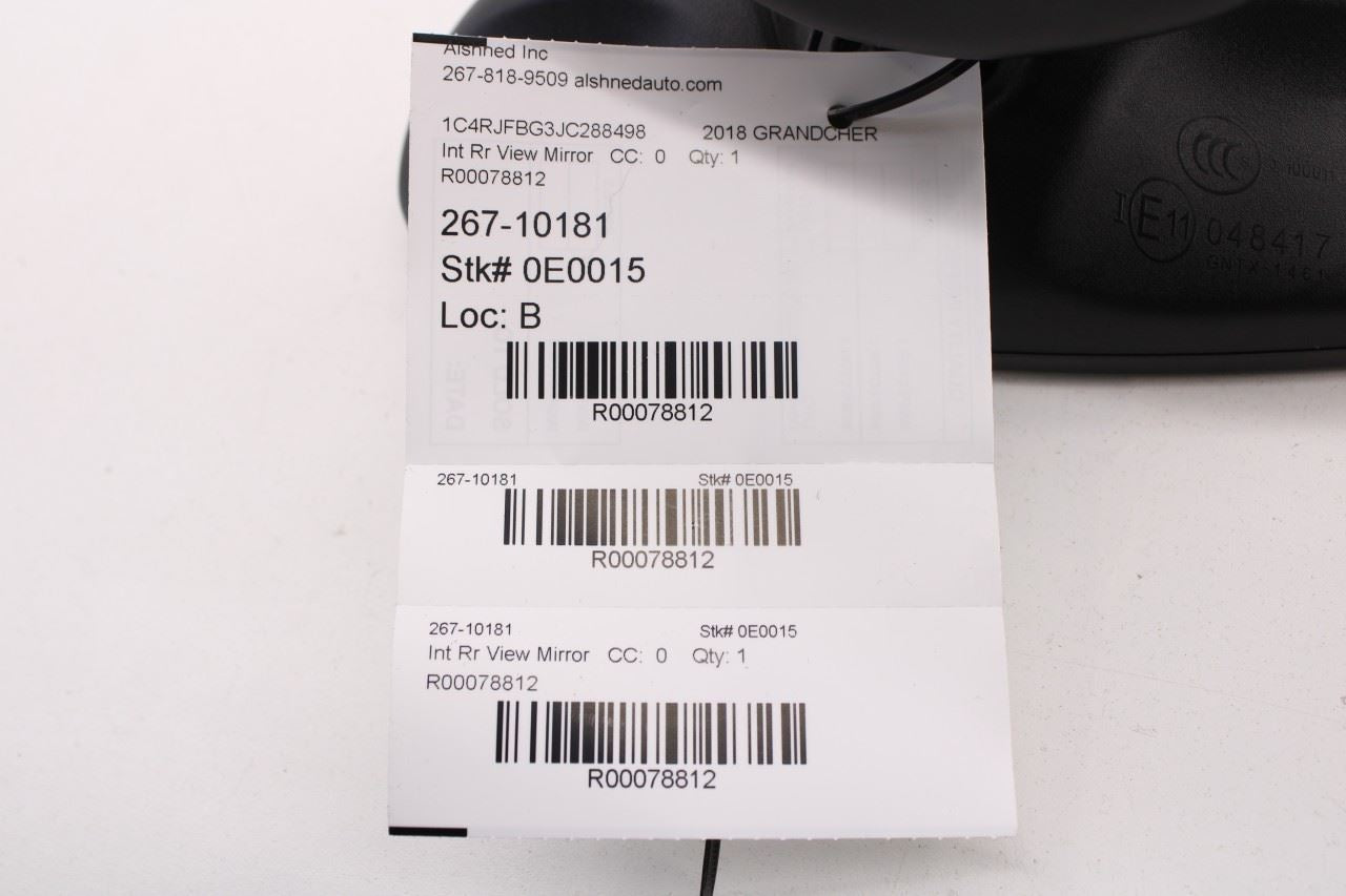 2017-21 Jeep Grand Cherokee Limited Interior Inside Rear View Mirror 68339537AA - Alshned Auto Parts