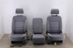 14-15 Chevy Silverado 1500 2WT Front RH LH Side and Center Seat Complete *ReaD*