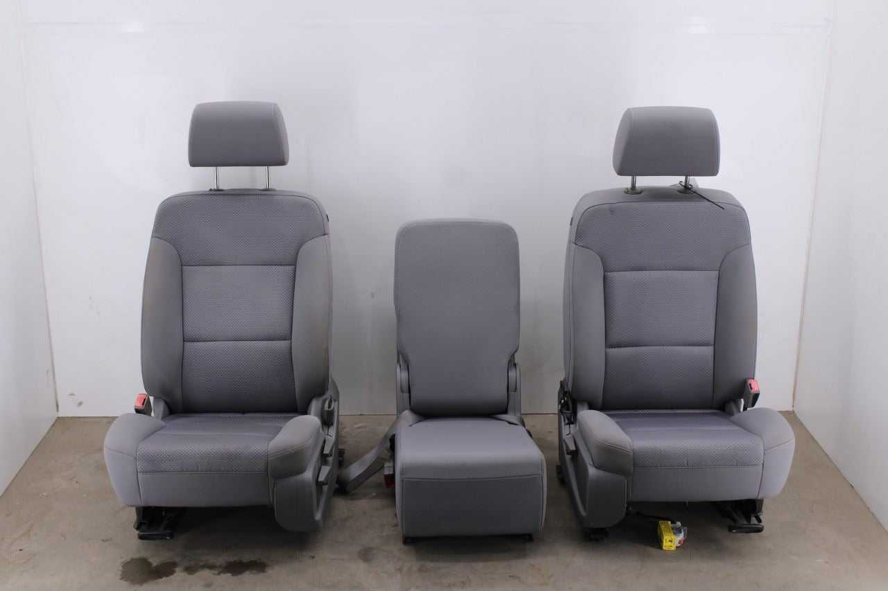 14-15 Chevy Silverado 1500 2WT Front RH LH Side and Center Seat Complete *ReaD*0