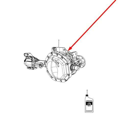 2006-2010 Ram 1500 5.7L 4WD Front Axle Differential Carrier 3.55 ratio 205MM HD2