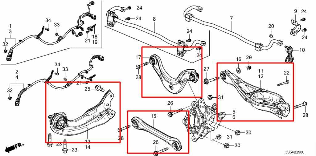 2023-26 Acura Integra A-Spec FWD Rear Suspension Left Side Control Arm Set of 4 - Alshned Auto Parts