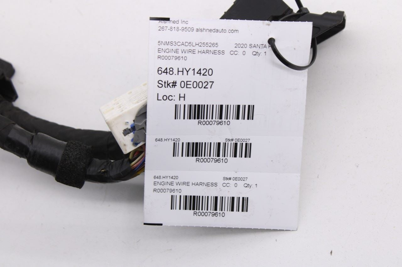2019-2020 Hyundai Santa Fe SEL 2.4L Engine Wire Wiring Harness 91410-S2020 OEM - Alshned Auto Parts