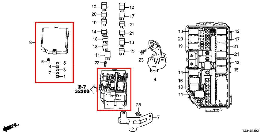 2015-17 Acura TLX Tech 3.5L Engine Fuse Relay Junction Box 32200-TZ3-A13 *ReaD*1