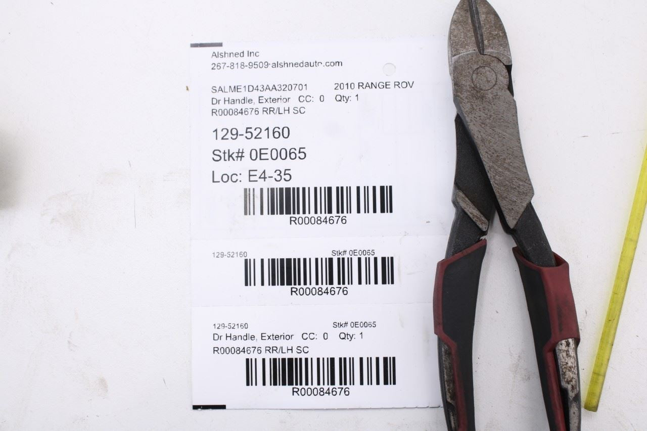 10-12 Land Rover Range Rover HSE 5.0L Rear Driver Left Side Door Exterior Handle - Alshned Auto Parts