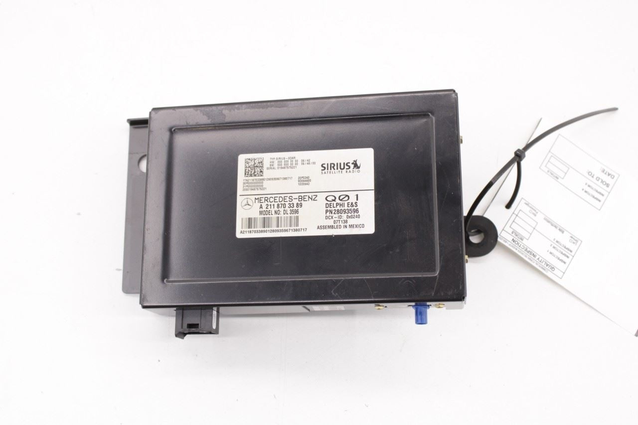 2006-2009 Mercedes-Benz CLK 350 Sirius Satellite Radio Receiver 2118703389 OEM - Alshned Auto Parts