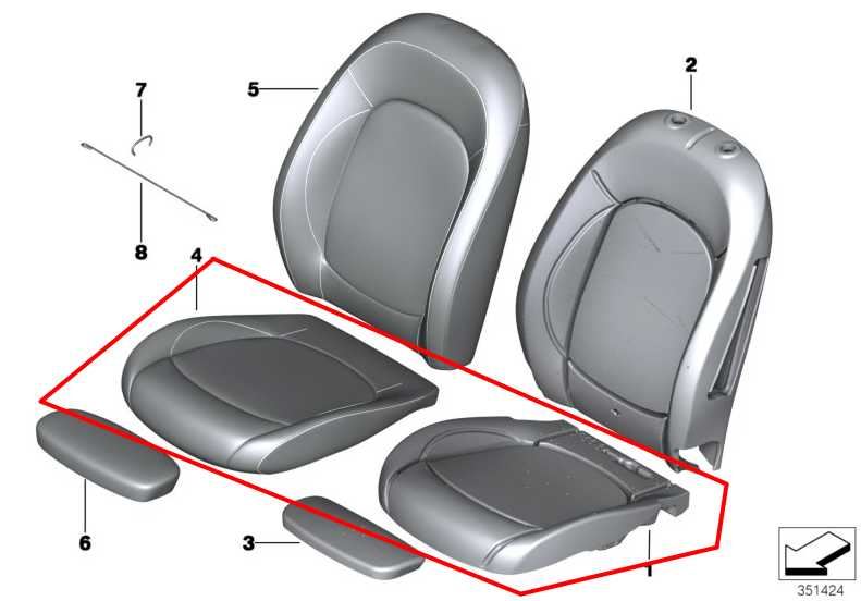16-20 Mini Cooper Clubman 1.5L AWD Front Passenger Right Side Seat Lower Cushion1