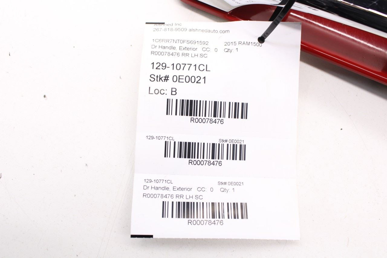 11-20 Ram 1500 Laramie Crew Cab 5.7L Rear Driver Left Side Door Exterior Handle - Alshned Auto Parts