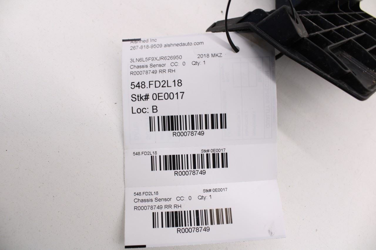 17-2020 Lincoln MKZ Reserve Rear Right Blind Spot Detection Radar Sensor Module - Alshned Auto Parts