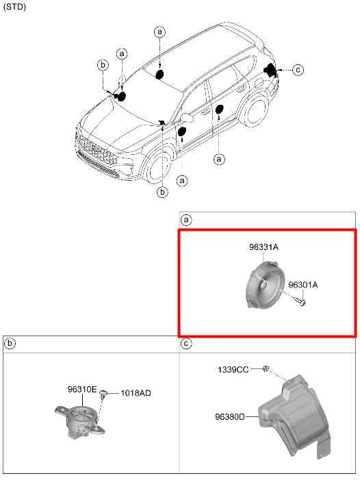 2019-23 Hyundai Santa Fe SEL 2.5L Front or Rear Right or Left Side Door Speaker - Alshned Auto Parts
