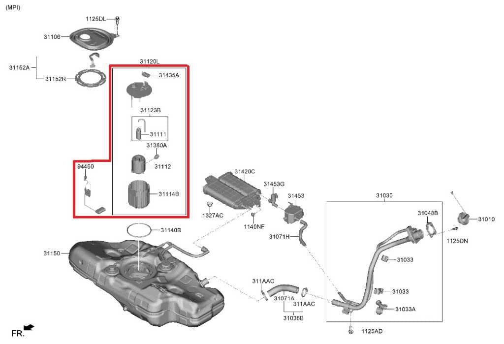2021-2025 Hyundai Elantra SE 2.0L In Tank Fuel Pump Assembly 31110-AA000 OEM1