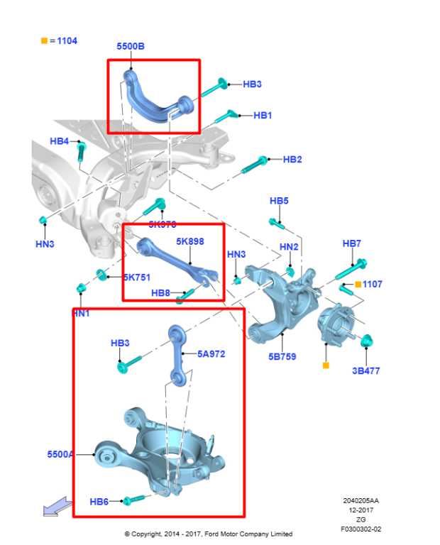 15-23 Ford Mustang Convertible V6 3.7L RWD Rear Driver Left Side Control Arm Set1