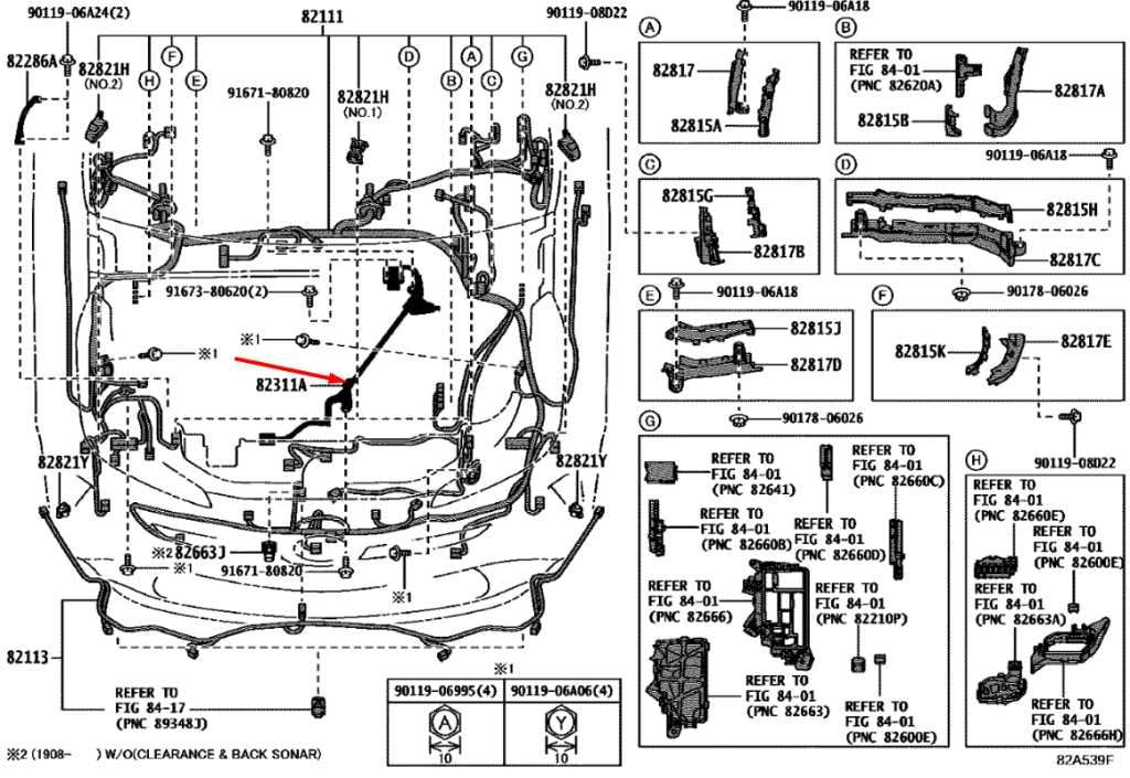 16-22 Toyota Prius Two High Voltage Air Conditioning Wiring Harness 821H2-470101