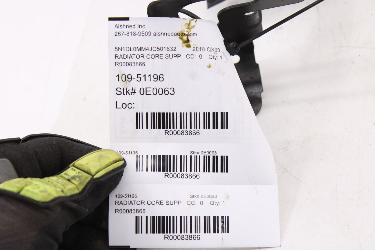 2014-20 Infiniti QX60 3.5L AWD Front Bumper Upper Retainer Mount Support Bracket13