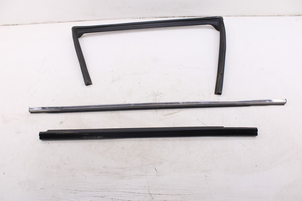 2010-20 Dodge Grand Caravan SXT Rear Right Door Window Run Channel Trim Belt Set3