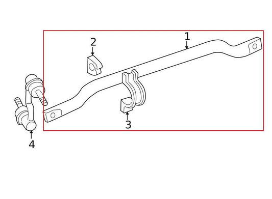 1997-2004 Chevrolet Corvette RWD Rear Suspension Stabilizer Sway Bar 10283944 - Alshned Auto Parts