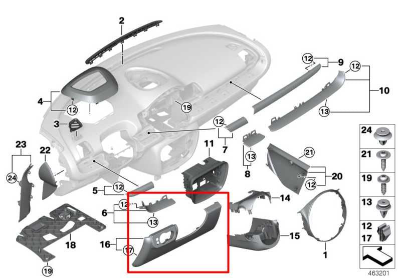 16-19 Mini Cooper Clubman Front Left Side Dash Headlight Control Switch w/ Trim1