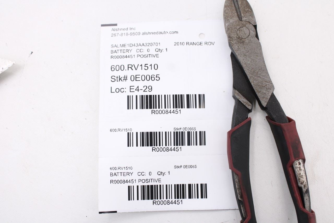 2010-2012 Land Rover Range Rover HSE 5.0L Positive Battery Cable Wire Harness - Alshned Auto Parts