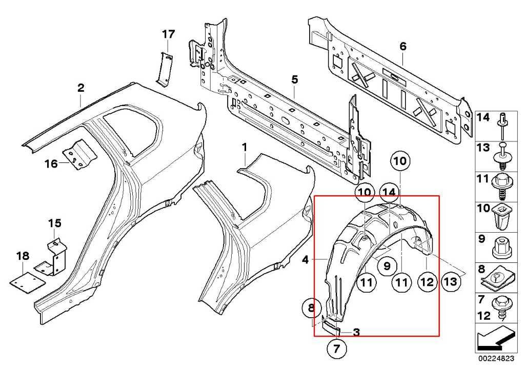 07-13 BMW X5 Xdrive35I Rear Right Passenger Side Wheelhouse Liner Splash Shield - Alshned Auto Parts