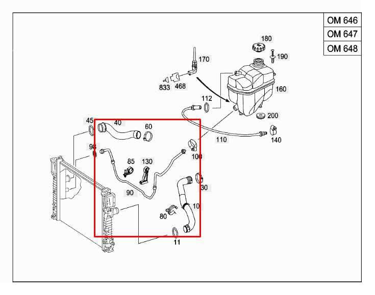 2003-06 Mercedes-Benz E500 5.0L Radiator Coolant Water Upper and Lower Hose Set - Alshned Auto Parts
