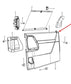 11-20 Dodge Grand Caravan SXT Rear Right Side Sliding Door Trim Panel 1UW12BD1AA - Alshned Auto Parts