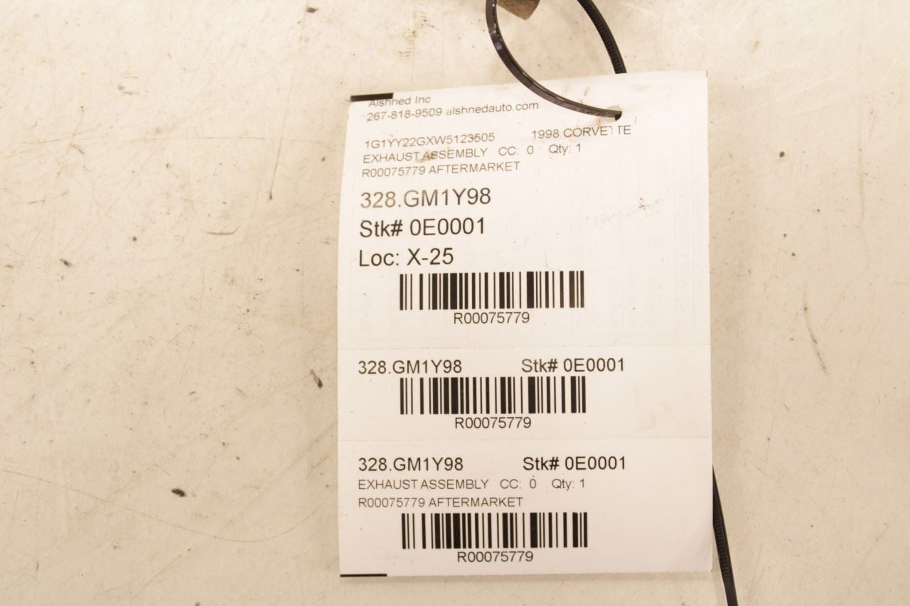 1997-1999 Chevrolet Corvette 5.7L Exhaust Center Middle Muffler Pipe AftermarkeT - Alshned Auto Parts