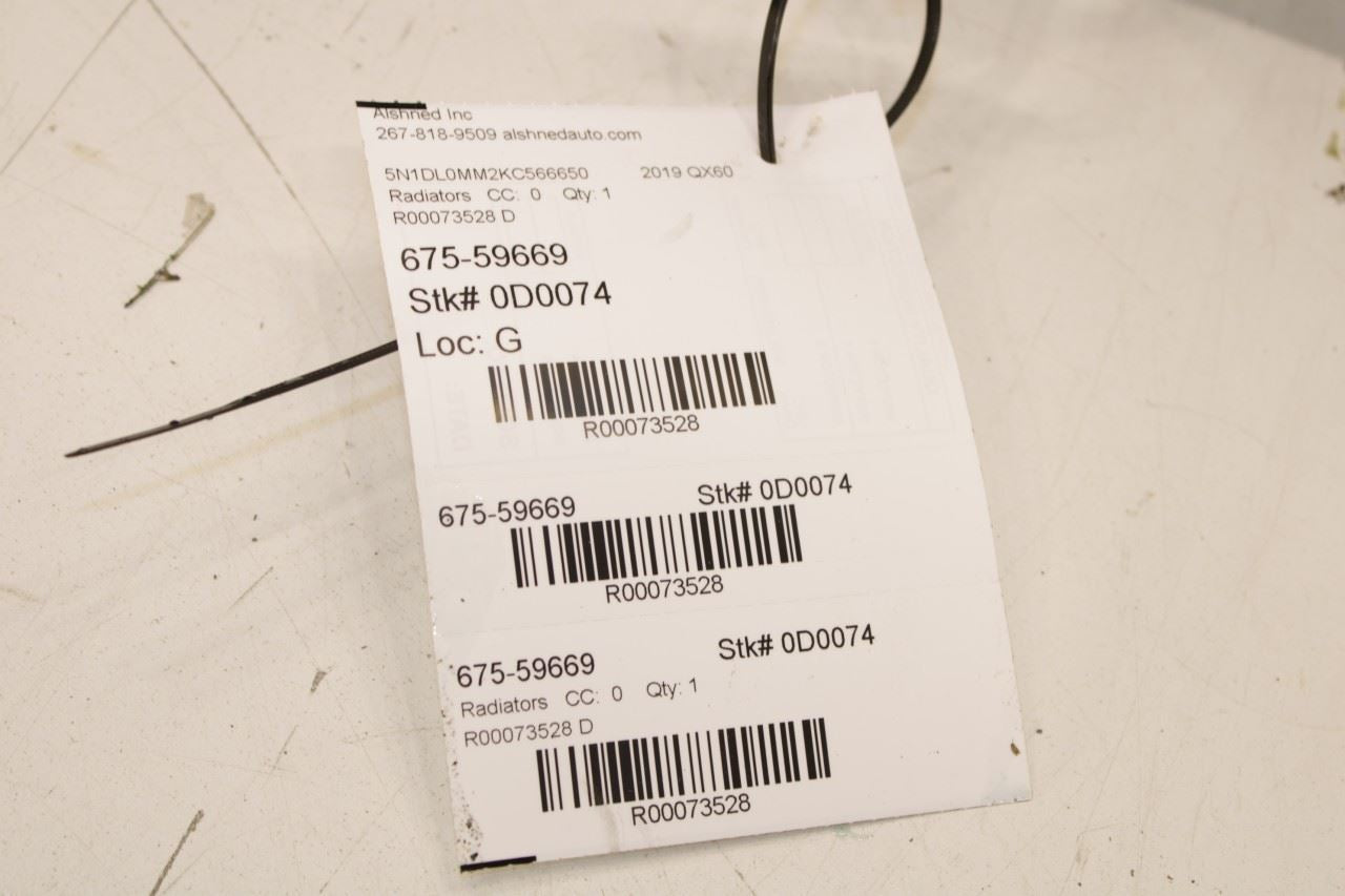 2014-2020 Infiniti QX60 Pure Engine Cooling Radiator 21460-3JA0E OEM *ReaD* - Alshned Auto Parts