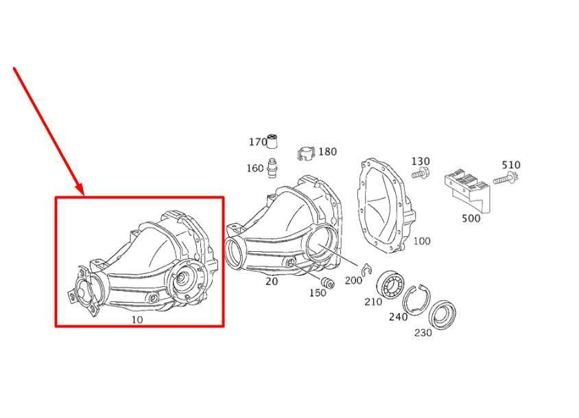 2006-09 Mercedes-Benz CLK 350 3.5L RWD Rear Differential Carrier 2.82 ratio 84K - Alshned Auto Parts