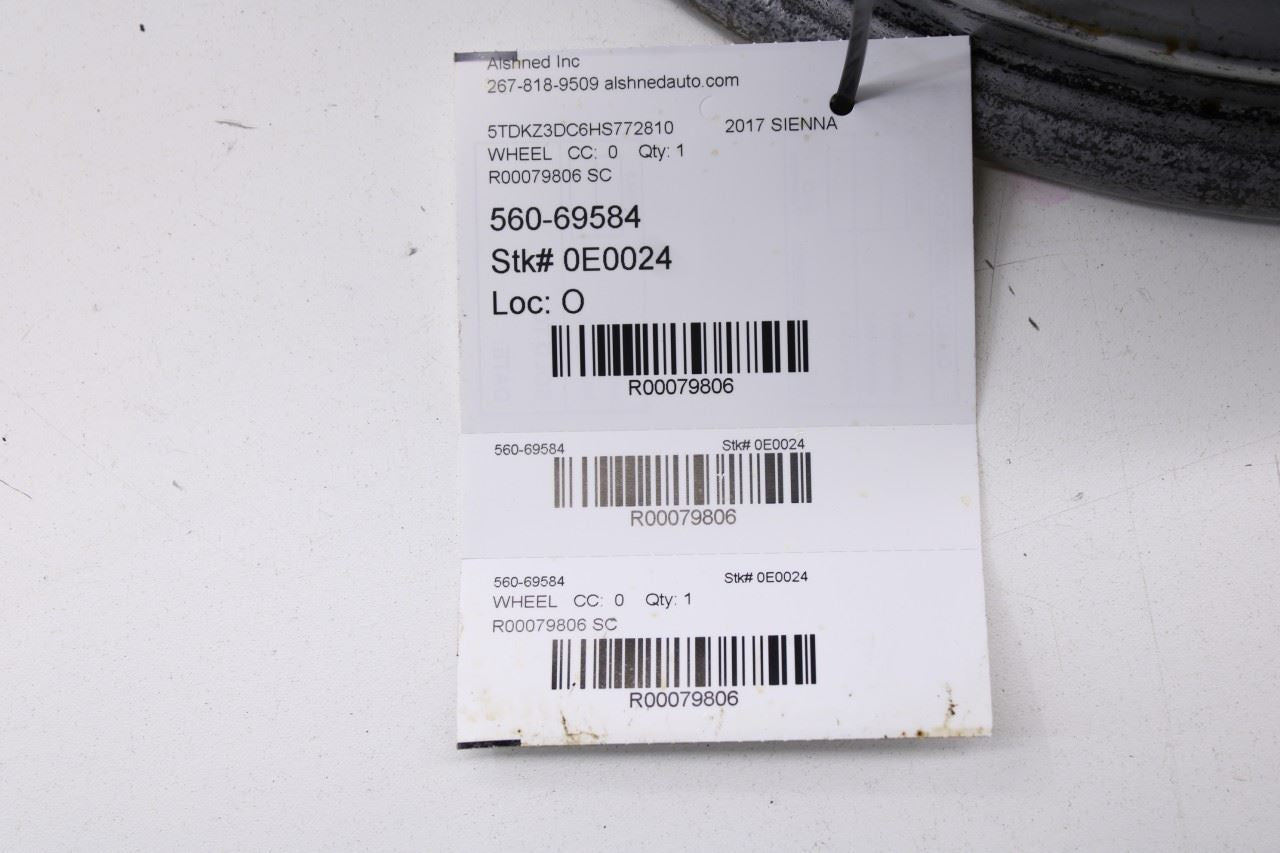 2011-2020 Toyota Sienna LE Aluminum Wheel R17x7J 5 Spoke 42611-08080 OEM - Alshned Auto Parts