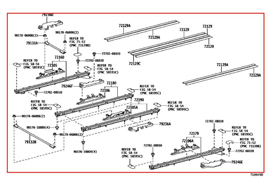 2014-20 Toyota Sienna LE Rear RH and LH Side 2nd Row Seat Sliding Track Rail Set - Alshned Auto Parts