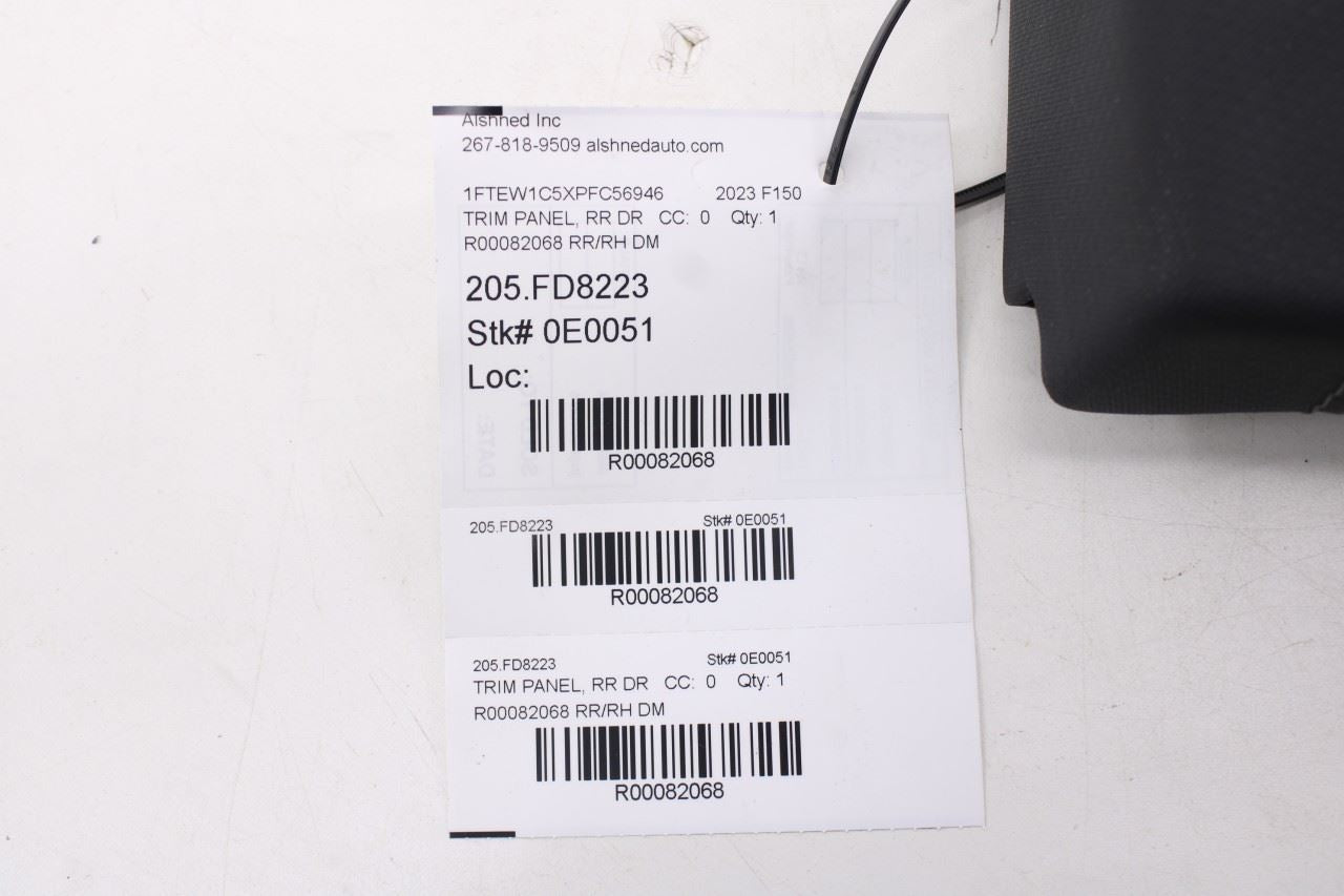 21-25 Ford F150 XLT Supercrew Rear Right Door Trim Panel ML3B-1627406-PN *ReaD*23