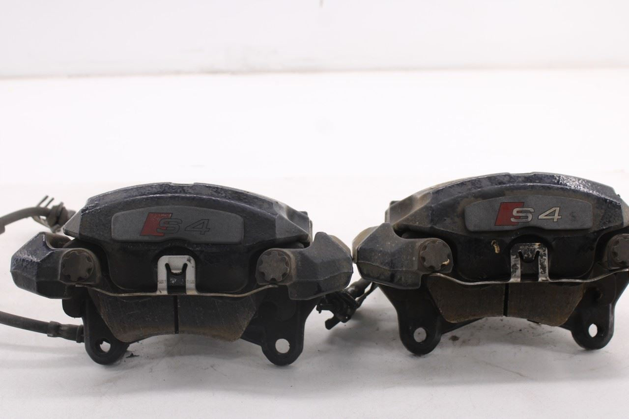 10-16 Audi S4 Premium Plus 3.0L AWD Front Right Left Side Brake Disc Caliper Set0