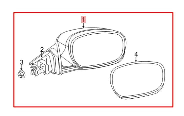 20-23 Dodge Charger GT AWD 3.6L Driver Left Side Rear View Mirror 6WA43DX8AA OEM - Alshned Auto Parts