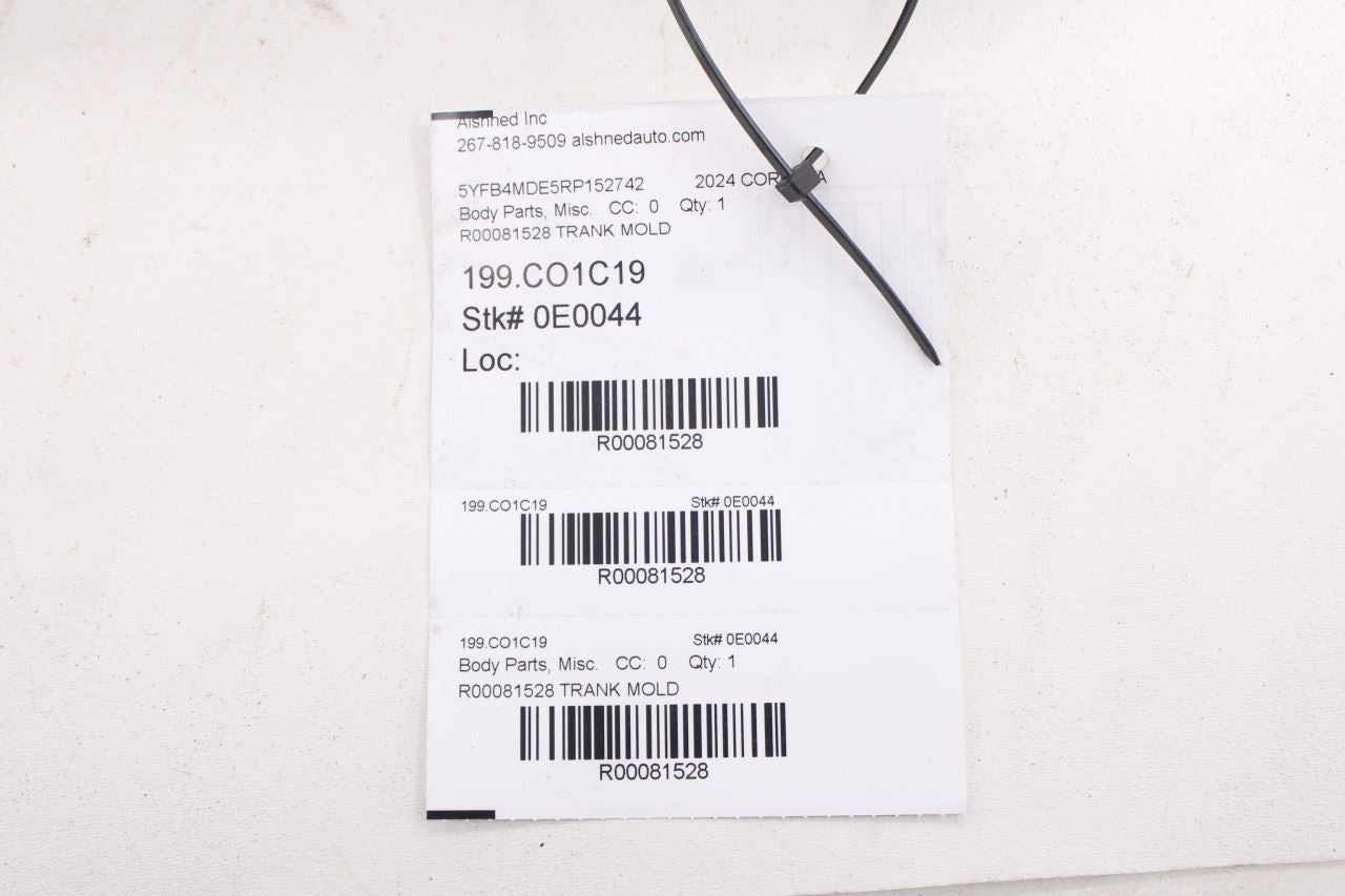 2020-2025 Toyota Corolla LE Rear Deck Lid Finish Panel Tailgate Trim 76811-02965 - Alshned Auto Parts