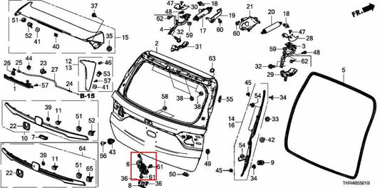 2018-2026 Honda Odyssey Touring Rear Liftgate Tailgate Lock Latch Actuator - Alshned Auto Parts