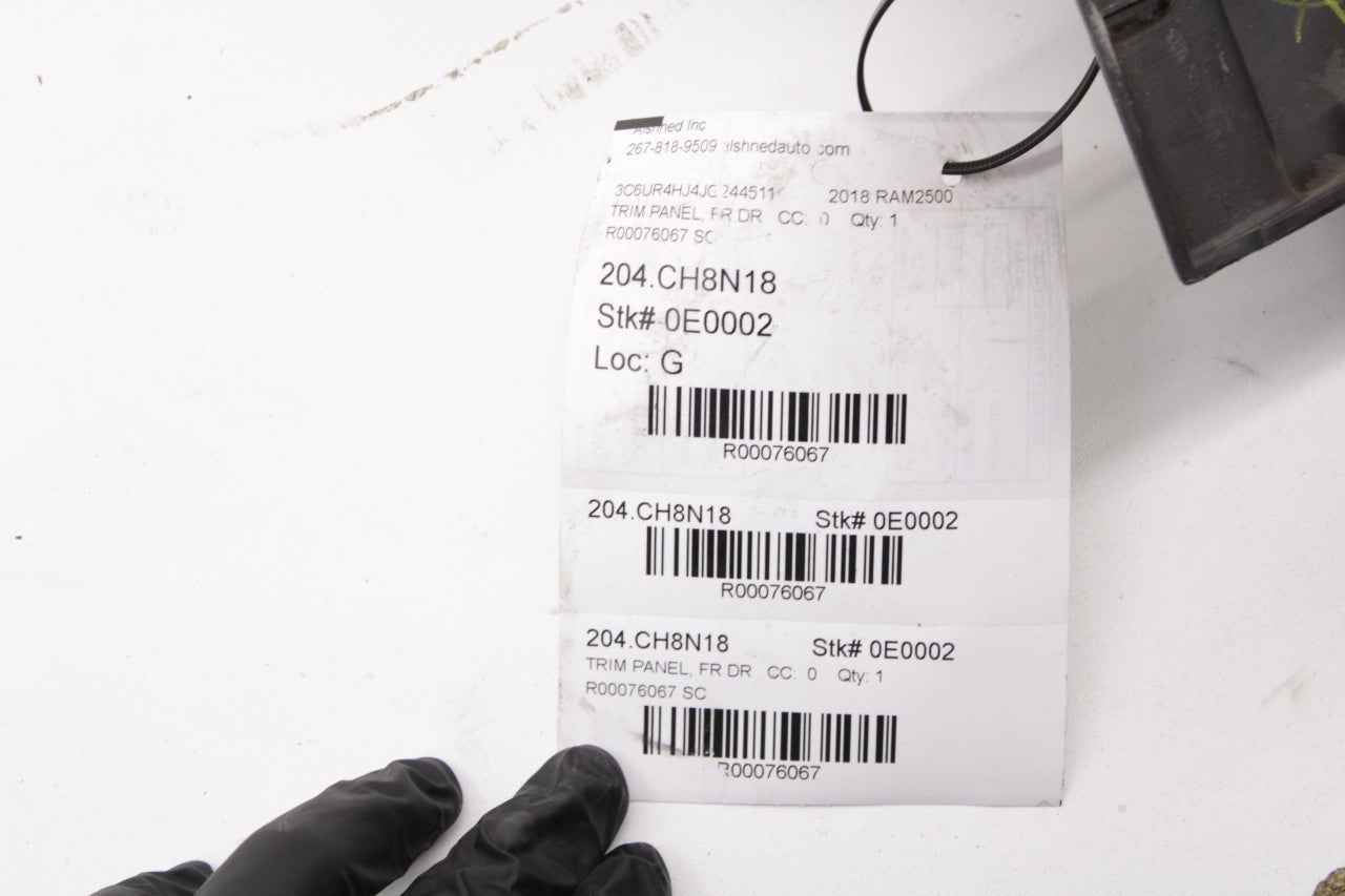 2013-2024 RAM 2500 Crew Cab Tradesman Front Left Door Trim Panel 1EA37DX9AG OEM - Alshned Auto Parts