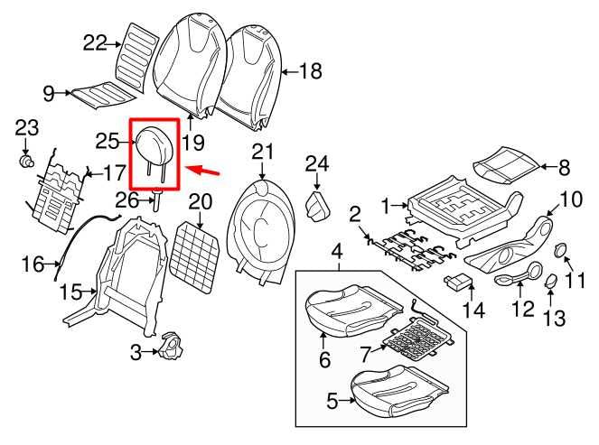2012-15 Mini Cooper Front Right Passenger Side Seat Headrest 52-10-7-306-994 OEM - Alshned Auto Parts