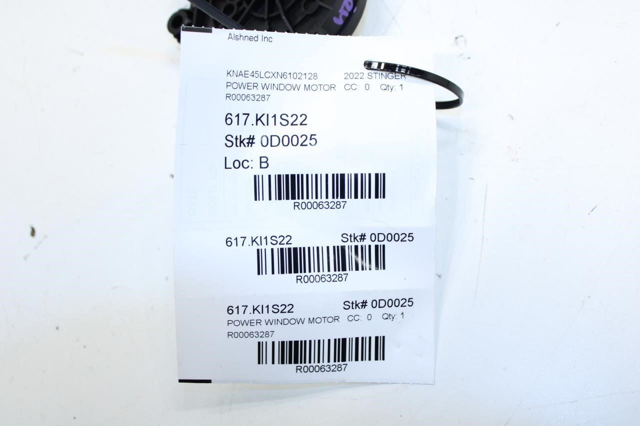2018-2023 Kia Stinger GT1 Rear Right Side Door Power Window Motor 83460-J5000 - Alshned Auto Parts